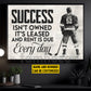 Personalized Hockey Man Canvas Painting, Success Isn't Owned It's Leased And Rent Is Due Every Day Sport Wall Art Decor, Poster Gift For Hockey Lovers