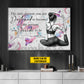 Personalized Yoga Girl Canvas Painting, The Only Person You Are Destined Wall Art Decor, Poster Gift For Yoga Lovers