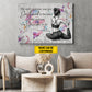 Personalized Yoga Girl Canvas Painting, The Only Person You Are Destined Wall Art Decor, Poster Gift For Yoga Lovers