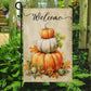 Welcome Pumpkins Thanksgiving Flag, Full Of Pumpkins In My Garden, Pumpkins Thanksgiving Garden Flag Gift