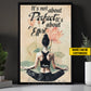 Personalized Yoga Girl Canvas Painting, It’s Not About Perfect It’s About Effort Sport Wall Art Decor, Poster Gift For Yoga Lovers