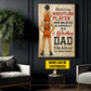 Personalized Wrestling Dad Son Canvas Painting, Behind Every Wrestling Player, Sports Wall Art Decor, Father's Day Poster Gift For Wrestling Lovers