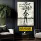 Personalized Soccer Woman Canvas Painting, Do Your Best When No One Is Looking Sports Wall Art Decor, Poster Gift For Soccer Lovers