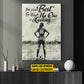 Personalized Soccer Woman Canvas Painting, Do Your Best When No One Is Looking Sports Wall Art Decor, Poster Gift For Soccer Lovers