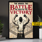 Personalized Wrestling Man Canvas Painting, The Harder The Battle The Sweeter The Victory Sports Wall Art Decor, Poster Gift For Wrestling Lovers