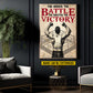 Personalized Wrestling Man Canvas Painting, The Harder The Battle The Sweeter The Victory Sports Wall Art Decor, Poster Gift For Wrestling Lovers
