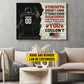 Motivational Personalized Football Man Canvas Painting, Strength Doesn't Come From What You Can Do Sport Wall Art Decor, Poster Gift For Football Lovers