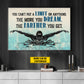 Personalized Swimming Man Canvas Painting, You Can't Put A Limit On Anything Sport Wall Art Decor, Poster Gift For Swimming Lovers