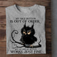 Funny Black Owl T-shirt, My Nice Button Is Out Of Order Just Fine, Gift For Owl Lovers, Owl Tees, Owl Owners