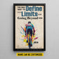 Personalized Cycling Man Canvas Painting, The Only Way To Define Your Limits Sports Wall Art Decor, Poster Gift For Cycling Lovers