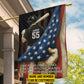 Personalized July 4th Baseball Man American Garden Flag House Flag, One Flag One Land One Heart One Hand One Nation Evermore USA Yard Flag Gift For Baseball Lovers