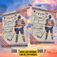Personalized July 4th Hockey American Garden Flag House Flag, One Life To Lose For My Country Sport Yard Flag Gift For Hockey Lovers