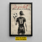 Motivational Personalized Soccer Woman Canvas Painting, Do Your Best When No One Is Looking Sports Wall Art Decor, Poster Gift For Soccer Lovers