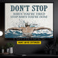 Motivational Personalized Swimming Man Canvas Painting, Don't Stop When You're Tired Stop When You're Done Sport Wall Art Decor, Poster Gift For Swimming Lovers