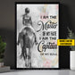 Personalized Horse Riding Girl Canvas Painting, I Am The Master Of My Fate Wall Art Decor, Poster Gift For Horse Girl