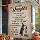 Vintage Halloween Witch Mom Daughter Garden & House Flag, My Dear Daughter Yard Flag Spooky Season Gift For Witch Lover
