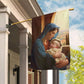 Holy Family Mary and the Holy Child, Christmas Garden Flag - House Flag, Nativity Religious Winter Christians Flag Gift