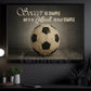 Soccer Canvas Painting, Soccer Is Simple But It Is Difficult To Play Simple Sport Wall Art Decor, Poster Gift For Soccer Lovers