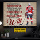 Motivational Personalized Hockey Man Canvas Painting, The Difference Between A Successful Person And Others Sport Wall Art Decor, Poster Gift For Hockey Lovers
