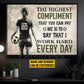 Motivational Personalized Soccer Woman Canvas Painting, The Highest Compliment Sport Wall Art Decor, Poster Gift For Soccer Lovers
