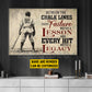 Personalized Baseball Man Canvas Painting, Between The Chalk Lines Every Failure Writes A Lesson Sport Wall Art Decor, Poster Gift For Baseball Lovers