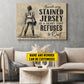 Personalized Softball Woman Canvas Painting, Beneath Every Stained Jersey Is A Heart Sport Wall Art Decor, Poster Gift For Softball Lovers