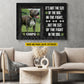Personalized Pitbull Dog Canvas Painting, It's Not The Size Of The Dog Wall Art Decor, Poster Gift For Pitbull Lovers