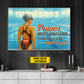 Personalized Swimming Woman Canvas Painting, Power Doesn't Always Shout Sport Wall Art Decor, Poster Gift For Swimming Lovers