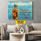 Personalized Swimming Woman Canvas Painting, Power Doesn't Always Shout Sport Wall Art Decor, Poster Gift For Swimming Lovers