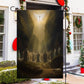 Divine Light The Heavenly Announcement, Christmas Garden Flag - House Flag, Nativity Religious Winter Christians Flag Gift