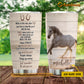 Personalized Horse Tumbler, While On This Ride Called Life You Have To Take The Good Stainless Steel Tumbler, Tumbler Gifts For Horse Lovers