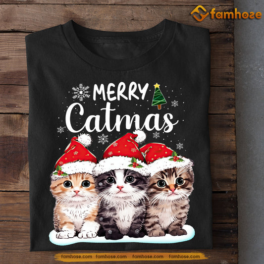 Cute Baby Cat Christmas T-shirt, Merry Catmas, Gift For Cat Lovers, Cat Tees, Cat Owners