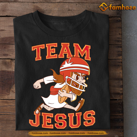 Funny Christmas Football T-shirt, Team Jesus, Xmas Gift For Football Lovers, Football Players