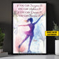 Personalized Ice Skating Woman Canvas Painting, You Can Become It Sport Wall Art Decor, Poster Gift For Ice Skating Lovers