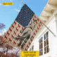 Personalized July 4th Horse Riding Girl American Garden Flag & House Flag, Independence Day Patriotic Horse Girl USA Yard Flag Gift For Horse Riding Lovers