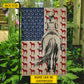 Personalized July 4th Horse Riding Girl American Garden Flag & House Flag, Independence Day Patriotic Horse Girl USA Yard Flag Gift For Horse Riding Lovers