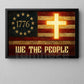 July 4th God Canvas Painting, We The People Wall Art Decor, Poster Gift For Christians
