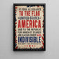 July 4th Patriotic Canvas Painting, I Pledge Allegiance To The Flag United States Wall Art Decor, Poster Independence Day Gift For American Lovers