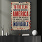 July 4th Patriotic Canvas Painting, I Pledge Allegiance To The Flag United States Wall Art Decor, Poster Independence Day Gift For American Lovers