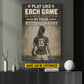 Motivational Personalized Soccer Woman Canvas Painting, Play Like Each Game Sport Wall Art Decor, Poster Gift For Soccer Lovers