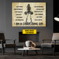 Personalized Cheerleading Girl Canvas Painting, I Am A Cheerleading Girl Wall Art Decor, Poster Gift For Cheerleader, Cheerleading Lovers