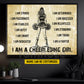 Personalized Cheerleading Girl Canvas Painting, I Am A Cheerleading Girl Wall Art Decor, Poster Gift For Cheerleader, Cheerleading Lovers