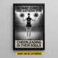 Motivational Personalized Cheerleading Girl Canvas Painting, Some Girls Are Just Born With Cheerleading In Their Souls Wall Art Decor, Poster Gift For Cheerleader, Cheerleading Lovers