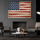 July 4th Baseball Canvas Painting, American Flag Made From Baseball Sport Wall Art Decor, Poster Independence Day Gift For Baseball Lovers