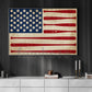 July 4th Baseball Canvas Painting, American Flag Made From Baseball Sport Wall Art Decor, Poster Independence Day Gift For Baseball Lovers