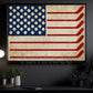 July 4th Hockey Canvas Painting, American Flag Made From Hockey Sport Wall Art Decor, Poster Independence Day Gift For Hockey Lovers