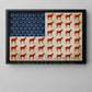 July 4th Horse Canvas Painting, American Flag Made From Horse Wall Art Decor, Poster Independence Day Gift For Horse Lovers