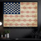 July 4th Tennis Canvas Painting, American Flag Made From Tennis Sport Wall Art Decor, Poster Independence Day Gift For Tennis Lovers