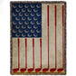 July 4th Golf Fleece Blanket, American Flag Made From Golf Sport Woven Blanket, Cool Sherpa Blanket Independence Day Gift For Golf Lovers