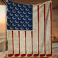 July 4th Golf Fleece Blanket, American Flag Made From Golf Sport Woven Blanket, Cool Sherpa Blanket Independence Day Gift For Golf Lovers